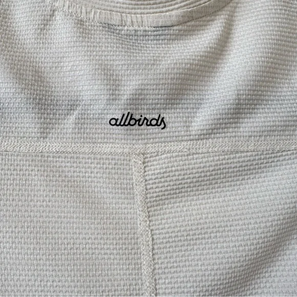 Allbirds-Waffle Textured Cream Lightweight Tee (Size:Small) - Picture 7 of 10